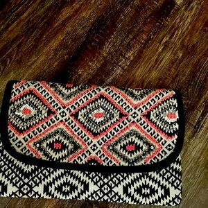Aztec sequence vintage clutch